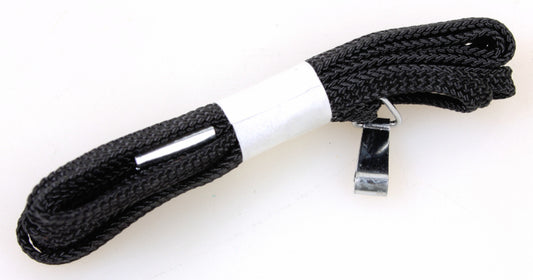 Vintage 1960s Thin Black Camera Strap Loop with Clip Attachment