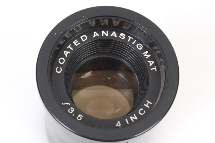 PROJECTOR LENS 4 INCH F/3.5 COATED ANASTIGMAT SLIDE