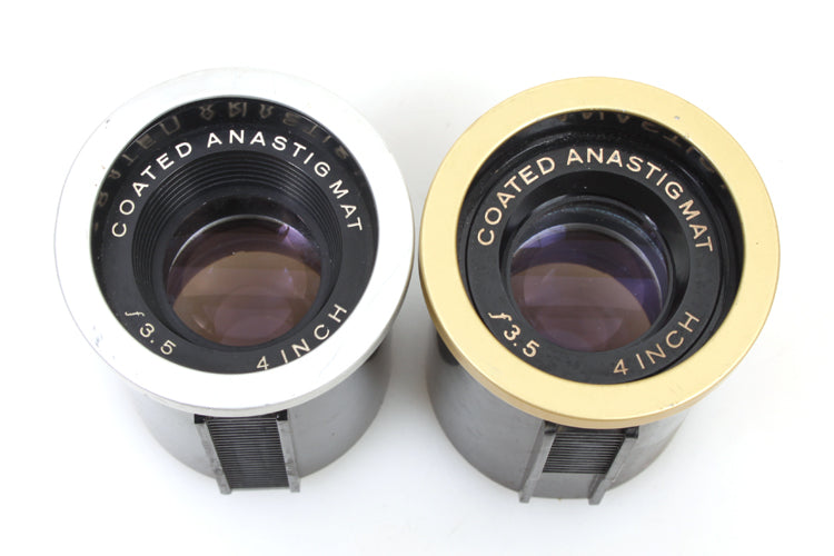 PROJECTION LENS SET 4 INCH 3.5 ONE SILVER ONE GOLD