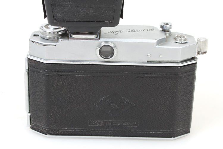 AGFA KARAT 36 CAMERA WITH FLASH ATTACHMENT AND BULB FOR DISPLAY ONLY