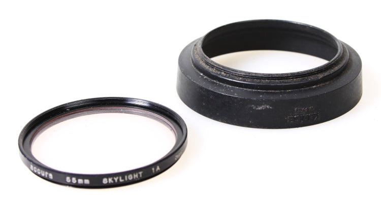 55mm Plastic Sun/Lens Hood and UV Filter Set