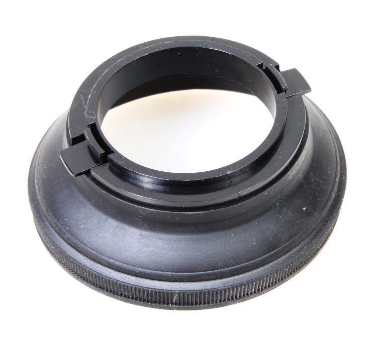 55mm Snap-On Collapsible Black Rubber Sun / Lens Hood