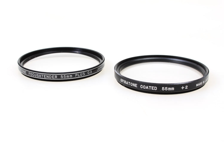 Spiratone 55mm Close Up Camera Lens Filters, Set of 2 - +0.3 and +2