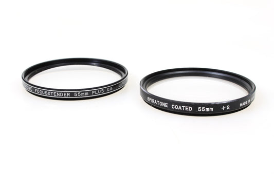 Spiratone 55mm Close Up Camera Lens Filters, Set of 2 - +0.3 and +2