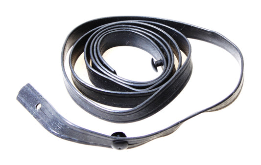 Vintage 1970s Thin Black Vinyl Camera Neck Strap with Plastic Fixtures
