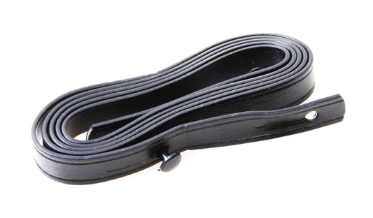Vintage 1980s Thin Black Textured Vinyl Camera Strap with Plastic Fixtures