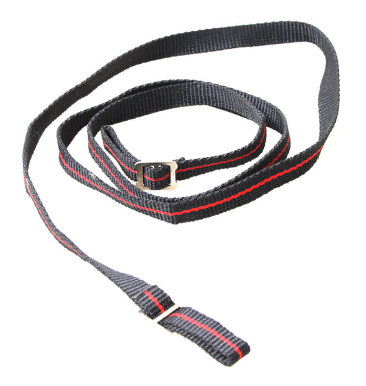 Red and Black Point and Shoot Camera Strap with Center Stripe