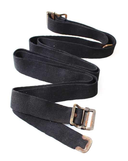 Late 1950s Extra Long Vintage Heavy Duty Classic Black Camera Strap