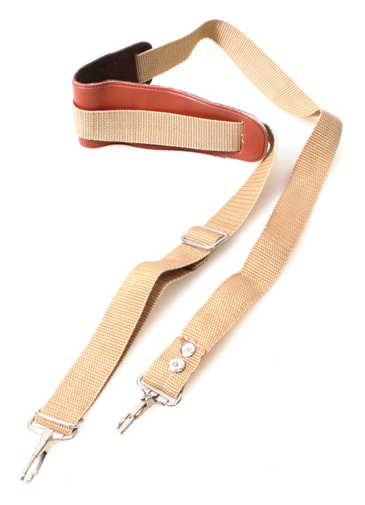Classic 1960s Camera Case Strap - Tan and Sorrel Brown
