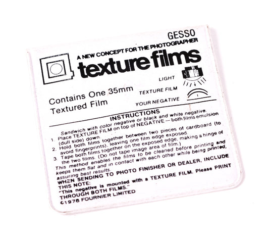 Darkroom 35mm Texture Screen for Darkroom Printing, Gesso Pattern