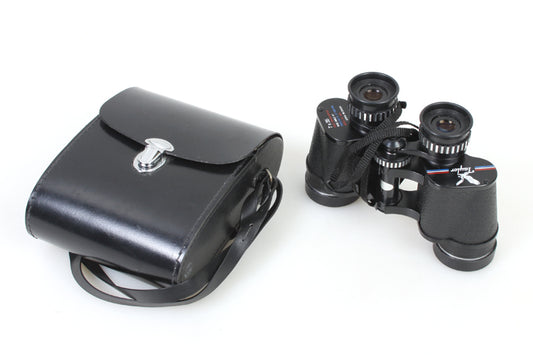 TAYLOR 7X35 BINOCULARS WITH FRONT CAPS AND CASE