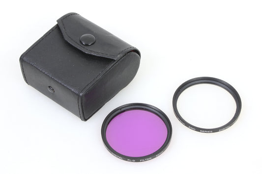 52MM UV & FLUORESCENT FILTERS IN CASE