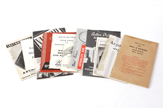 VINTAGE CAMERA MANUAL & INFO LOT OF 11