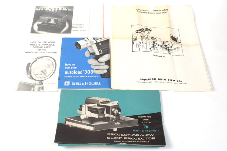 SUPER 8 PROJECTOR & CAMERA LITERATURE LOT 10