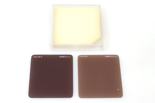 Ambico Neutral Density Nd 4 & Nd 8 3x3 Hard Plastic Set 2