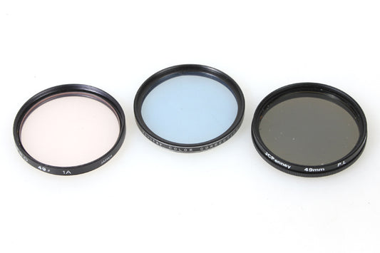 49mm Filters (3) Sky Polarizer 82a Light Blue
