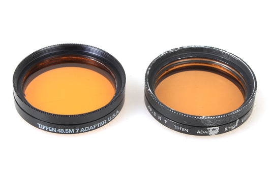Tiffen 49.5 to Series 7 #85b + #85 Orange Filters Set 2