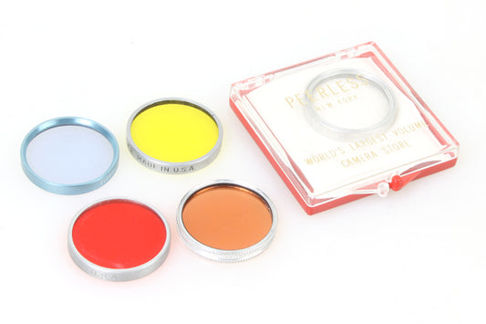 Series V 5 Filters Close Up +1 82a Lt Blue 85 Orange Yellow Red