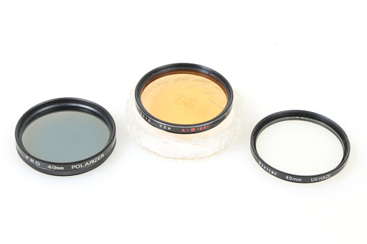 49mm Filters UV/Haze Polarizer Orange 85
