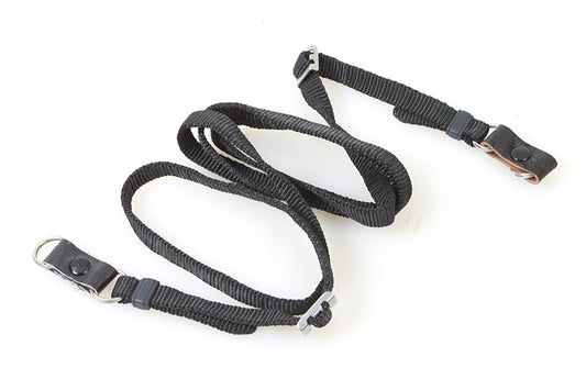 Thin Black 1970s Strap w? Strap Protectors