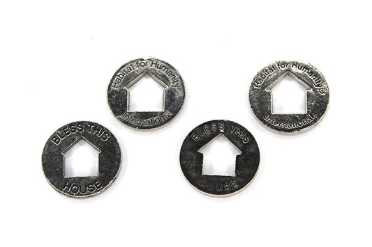 Bless This House, Habitat for Humanity - Cut Out Coin - Pocket Token Set of 4