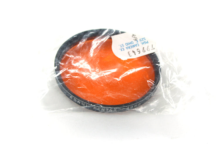 O2 Orange 49mm Black Rim Lens Filter