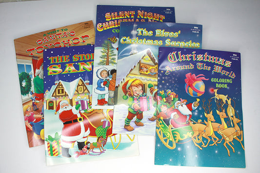 Santas Coloring Books Lot 5