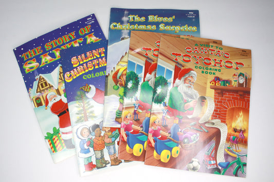 Santas Coloring Books Lot 5
