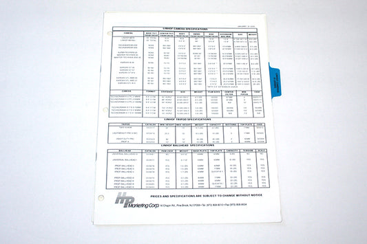 Camera Spec. & Price List Linhof Jan. 2000