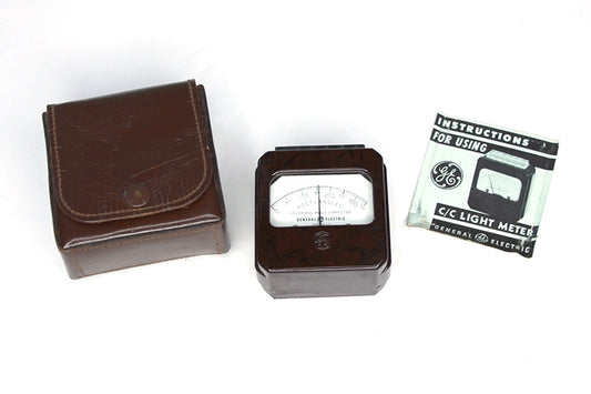 Foot Candles Meter General Electric Made in U.s.a. W Case & Manual Working