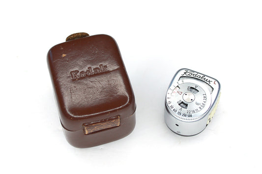 Light Meter Kodak Kodalux L Works Perfectly W/ Case Meter Has Accessory Foot