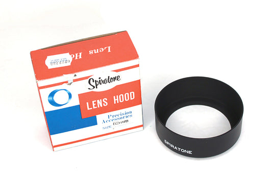 62mm Metal Lens Hood Vintage New in Box