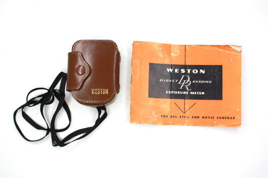 Camera Light Meter in Leather Case + Manual Working
