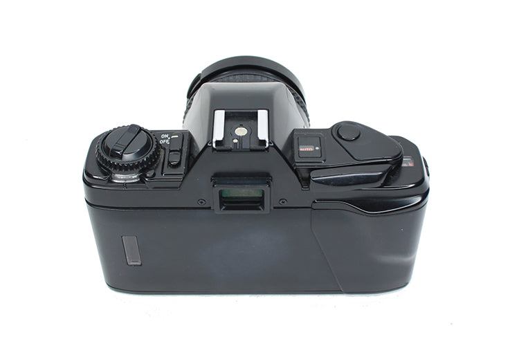 X-370n Film Camera Minolta Black Body W 50mm F/1.7 Lens & Cap & Manual