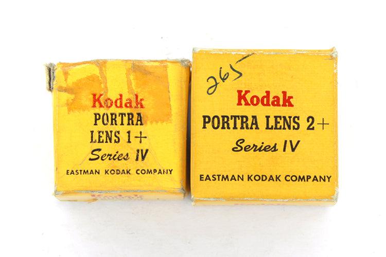 Antique Eastman Kodak Series Iv Portra Lens 1+ & 2+ in Original Boxes Set