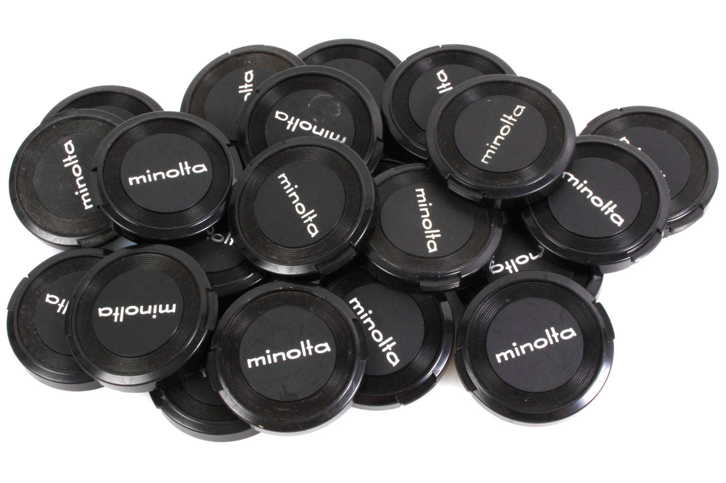 57mm Rigid Plastic Tab Lock Front Lens Cap Minolta Made in Japan