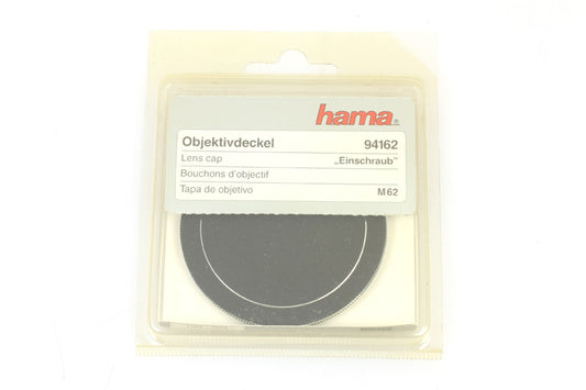 62mm Metal Screw-on Lens Cap for Universal Dslr Camera New