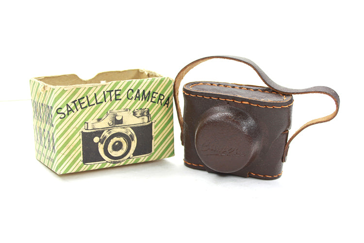 Miniature Camera Satellite Box & Leather Case