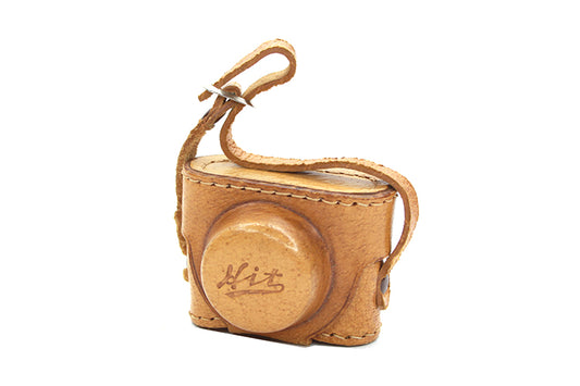 Subminiature Spy Camera Case Hit Brown Leather Like New