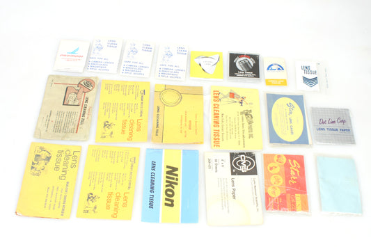 Lens Tissue Assorted Size Packs Lot of 20