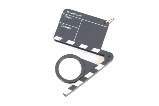 Motion Picture Clapperboard Magnifier Keychain