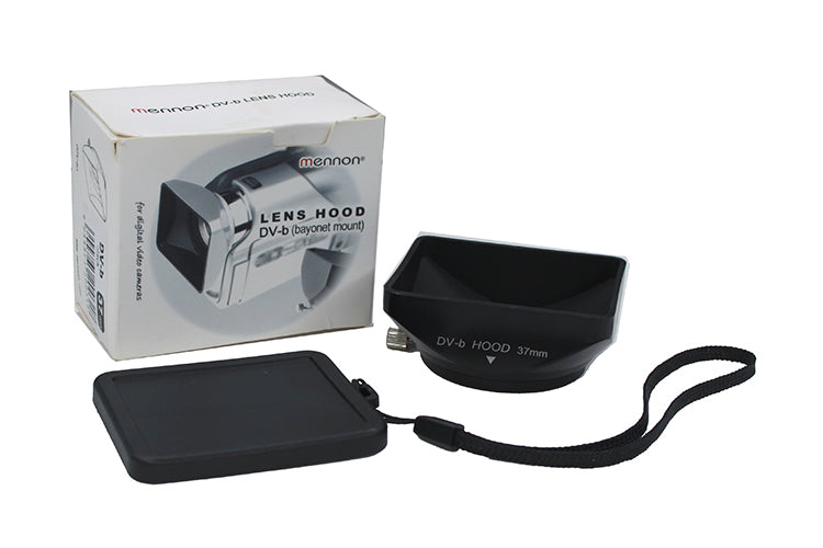 37mm 16:9 Rectangular Wide Angle Camcorder Camera Lens Hood