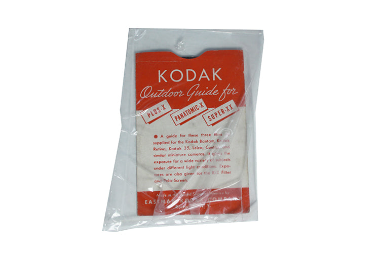 Outdoor Guide For Kodak Plus-x Panatomic-x And Super-xx