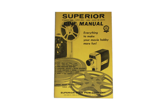 Cine Camera Manual By Superior, Vintage