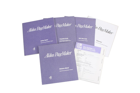 Manual & Guides, PageMaker Aldus Version 4.0 For Windows