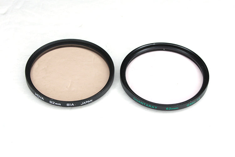Set Of 2, 62mm Filters: Hoya 81a And Quantaray Qmc-1a