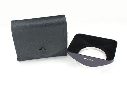 Konica Lens Hood, 24mm to 28mm with Case