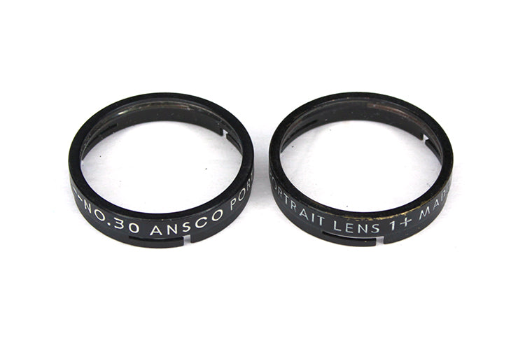 Ansco No. 30 Portrait Lens +1, Set of 2