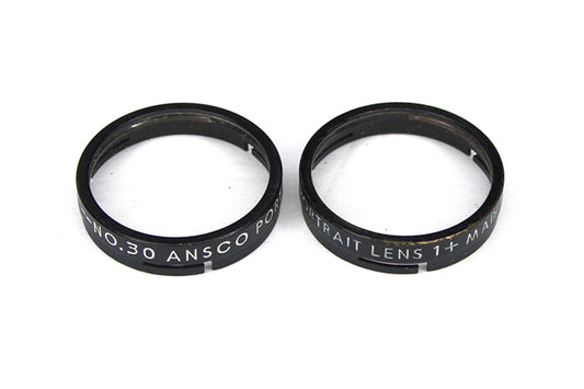 Ansco No. 30 Portrait Lens +1, Set of 2