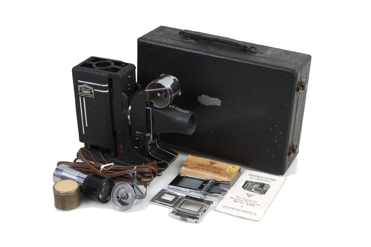 Art Deco 35mm Slide & Strip Projection W Original Case